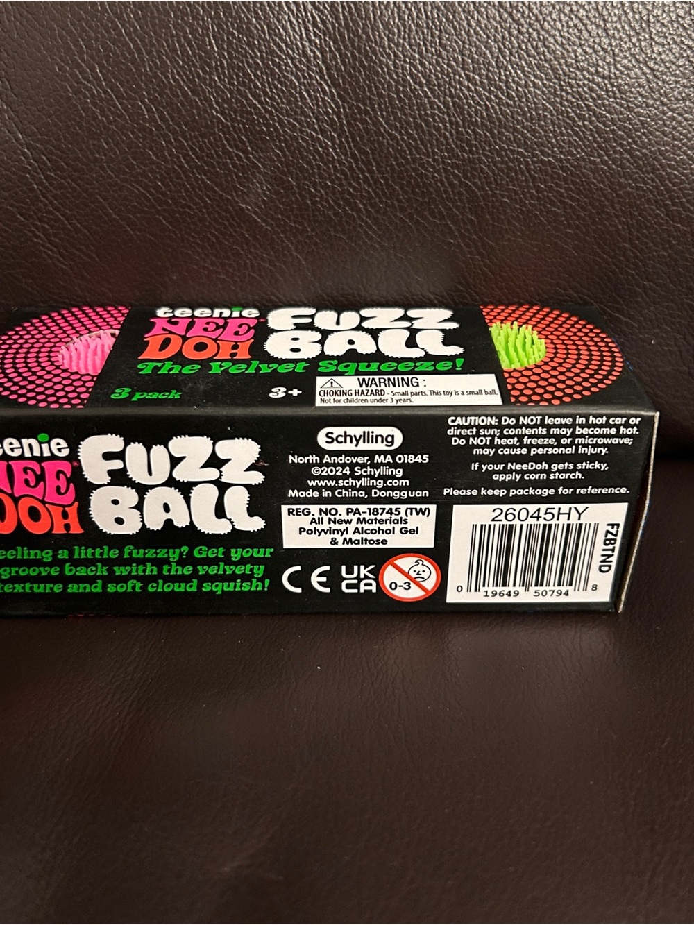NeeDoh Teenie Fuzzballs 3PK - Pink, Orange, Green BRAND NEW - Picture 3 of 3